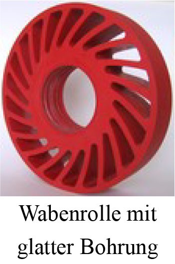 Wabenrolle mit glatter Bohrung