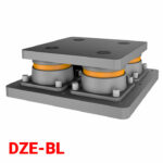 Isotop DZE-BL Produktbild, DZE Element, Druck-Zug-Elemente, Blockelemente, Schwingungstechnik, Isolatoren, Isotop Federisolatoren