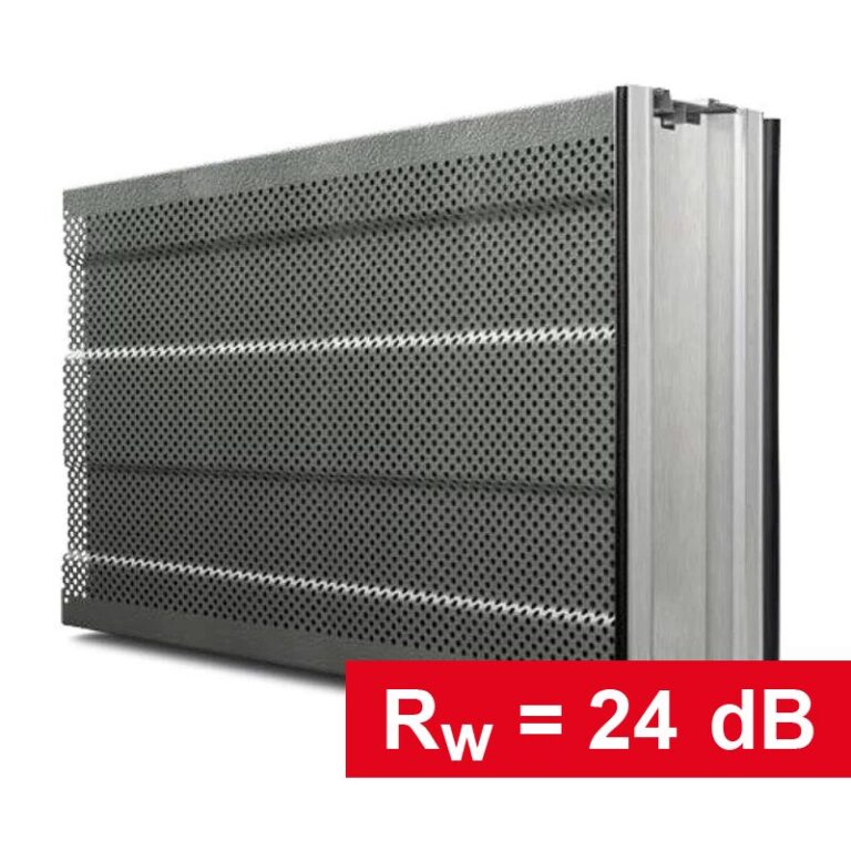 Sonosorp Lärmschutz-Element Outdoor, Produktbild mit RW-Wert = 24 dB, Sonosorp Lärmschutz, Lärmschutzwand, Schallschutz